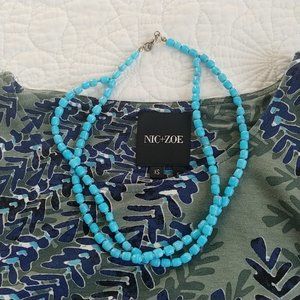 DONATED Glass Bead Double Strand Necklace